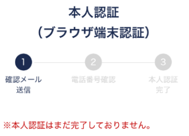 ふるなびマネーの本人認証（SMS）画面